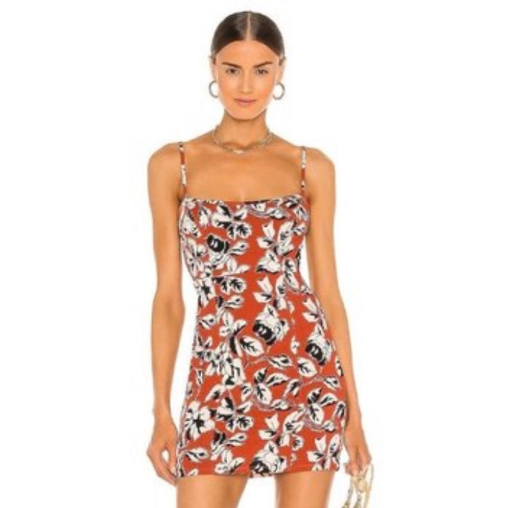 Free people floral mini dress